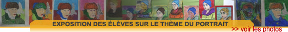 Galerie de portraits r�alis�s par les enfants